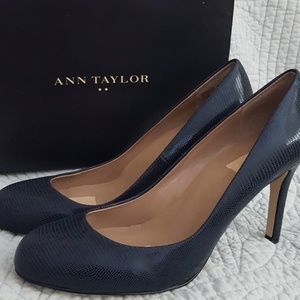 Ann Tayloy midnight blue pumps